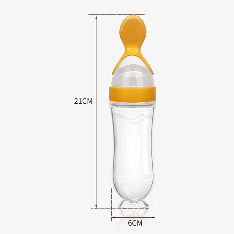 Baby Bottle With Spoon Feeder